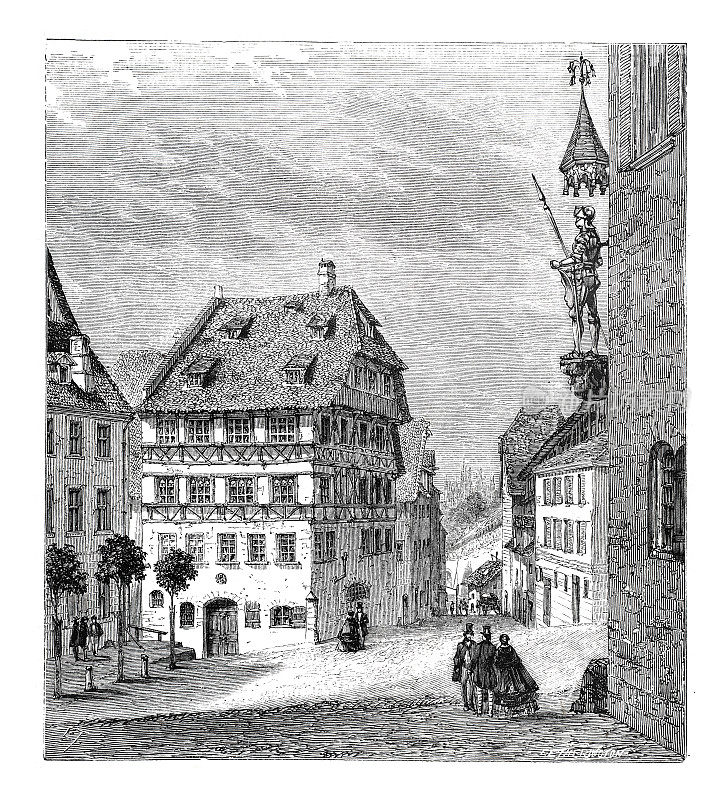 1864年，德国巴伐利亚纽伦堡Albrecht Durer的出生地